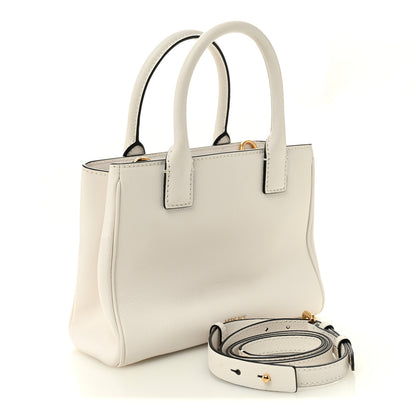 Versace Grained Calfskin Small La Medusa Chain White 3 of 9