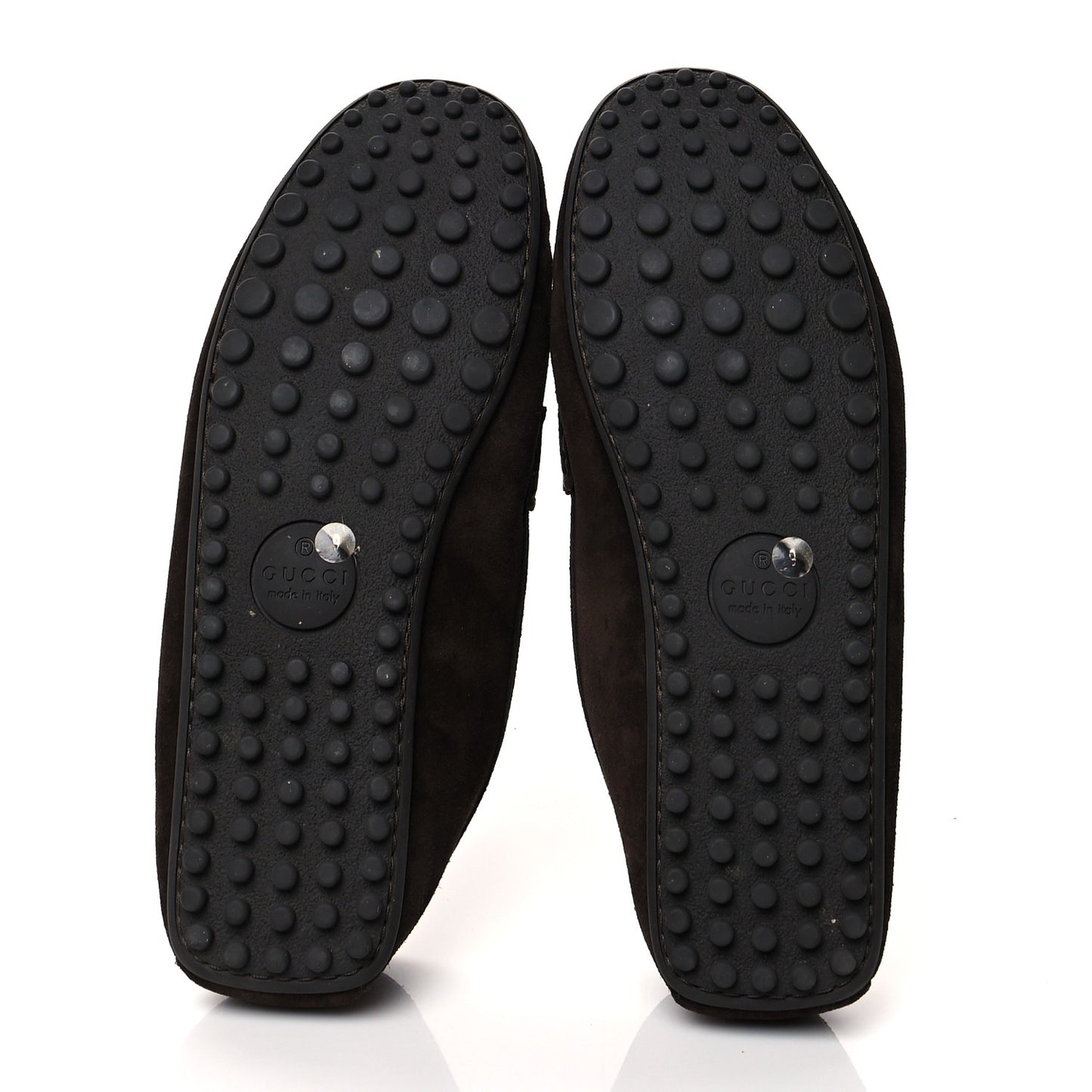 Suede Web Mens Horsebit Driver Loafers 9 Cocoa
