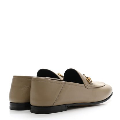 Gucci Lambskin Womens Brixton Horsebit Loafers 38 Mud 4 of 9