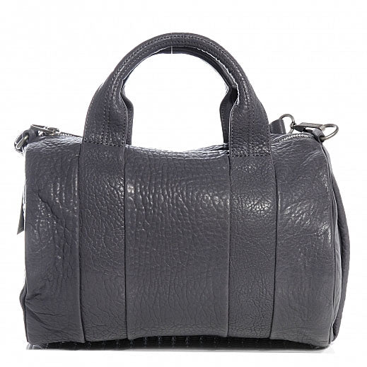 Pebbled Lambskin Rocco Tundra w Antique Silver Hardware