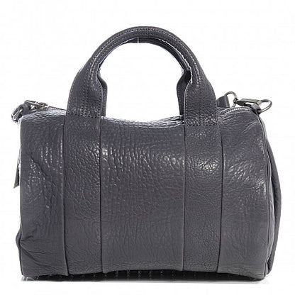 Alexander Wang Pebbled Lambskin Rocco Tundra w Antique Silver Hardware 1 of 7
