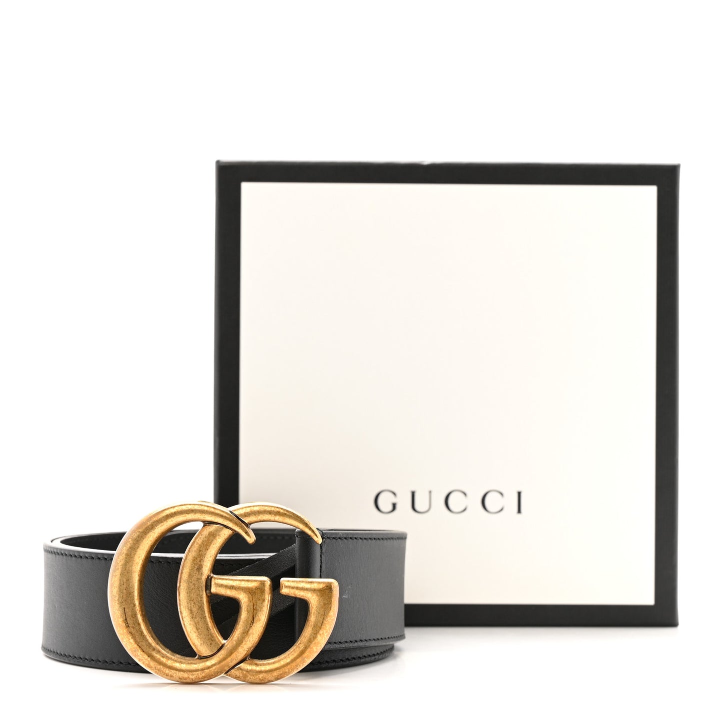 Calfskin Double G 40mm Belt 85 34 Black