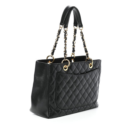 Chanel Caviar Quilted Grand Shopping Tote GST Black 3 of 10
