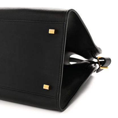 The Row Polished Saddle Calfskin Soft Margaux 12 Black 9 of 9
