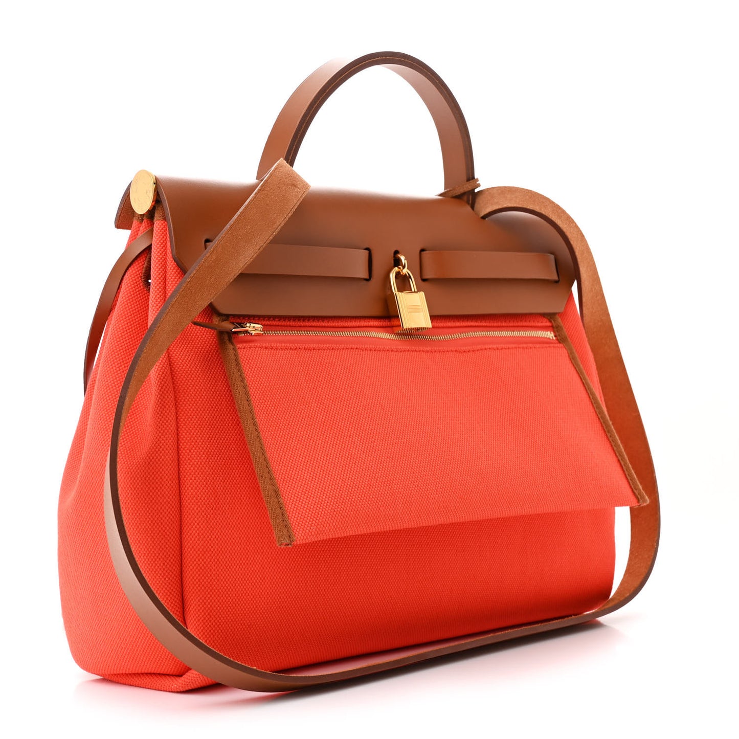 Vache Hunter Toile Herbag Zip Retourne 31 PM Orange Mecano Fauve