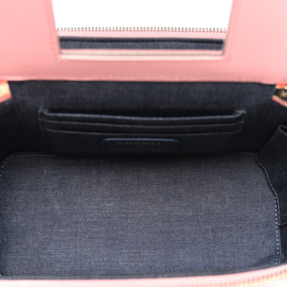 Chanel Lambskin Resin Elegant Chain Vanity Case Pink 5 of 11