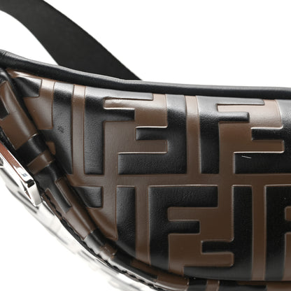 Fendi Vitello Century Bi-Color FF 1974 Embossed Belt Bag Maya Black 13 of 15
