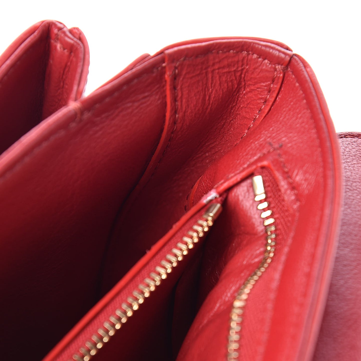 Shiny Calfskin Small C Bag Red