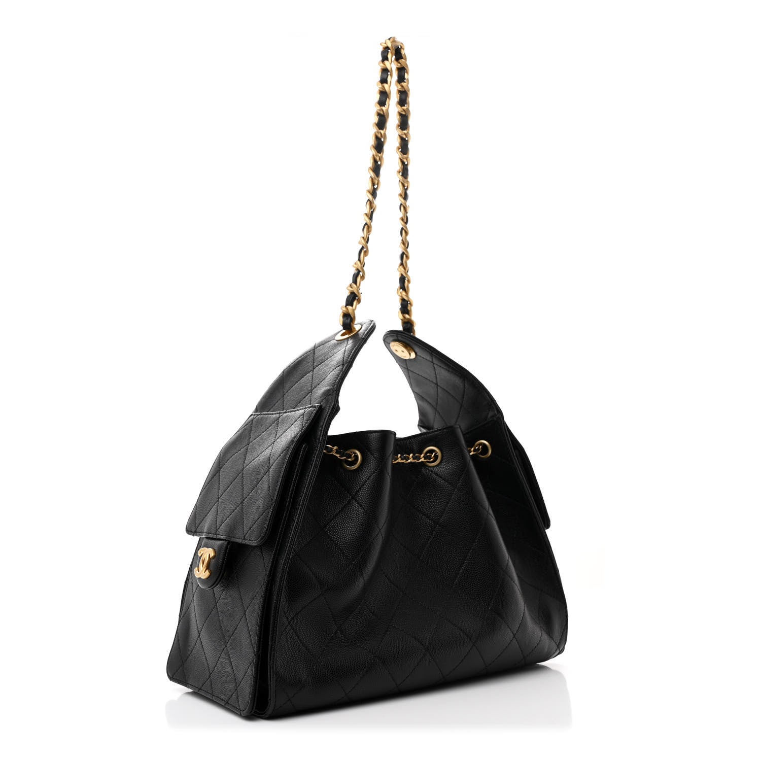 Chanel Caviar Quilted Small Chanel 25 Handbag Black 2 of 13