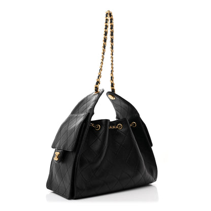 Chanel Caviar Quilted Small Chanel 25 Handbag Black 2 of 13