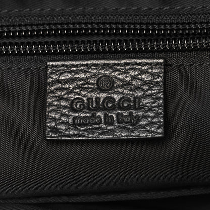 Gucci Nylon Monogram Medium Light Double Buckle Backpack Black 6 of 10