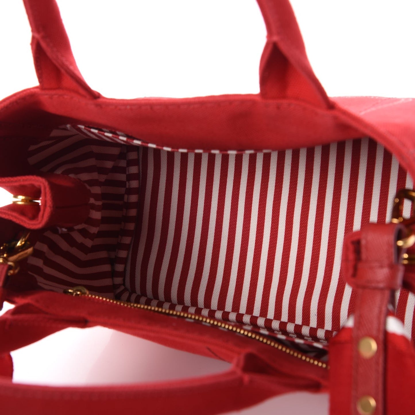 Canapa Small Logo Tote Rosso Talco