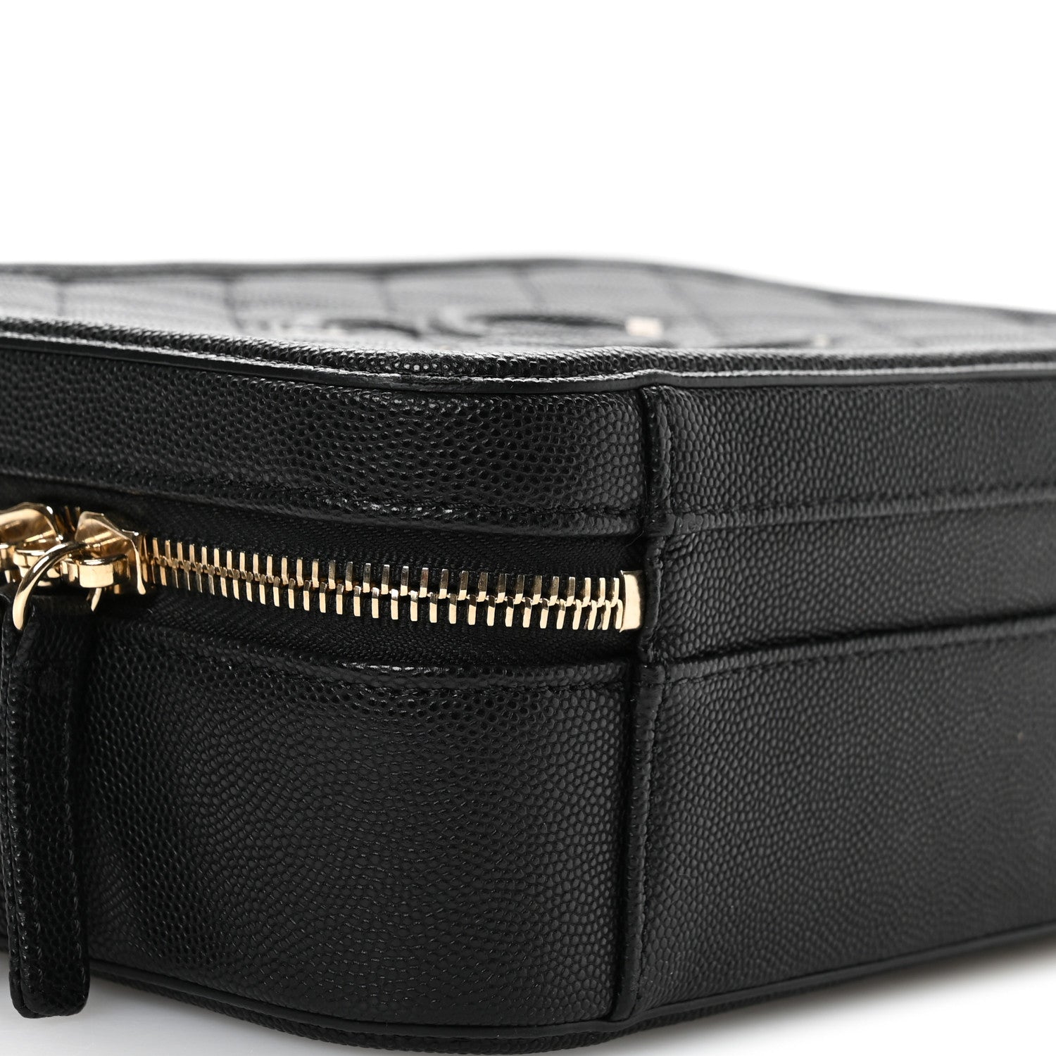 Chanel Caviar Quilted Medium CC Filigree Vanity Case Black 9 of 11