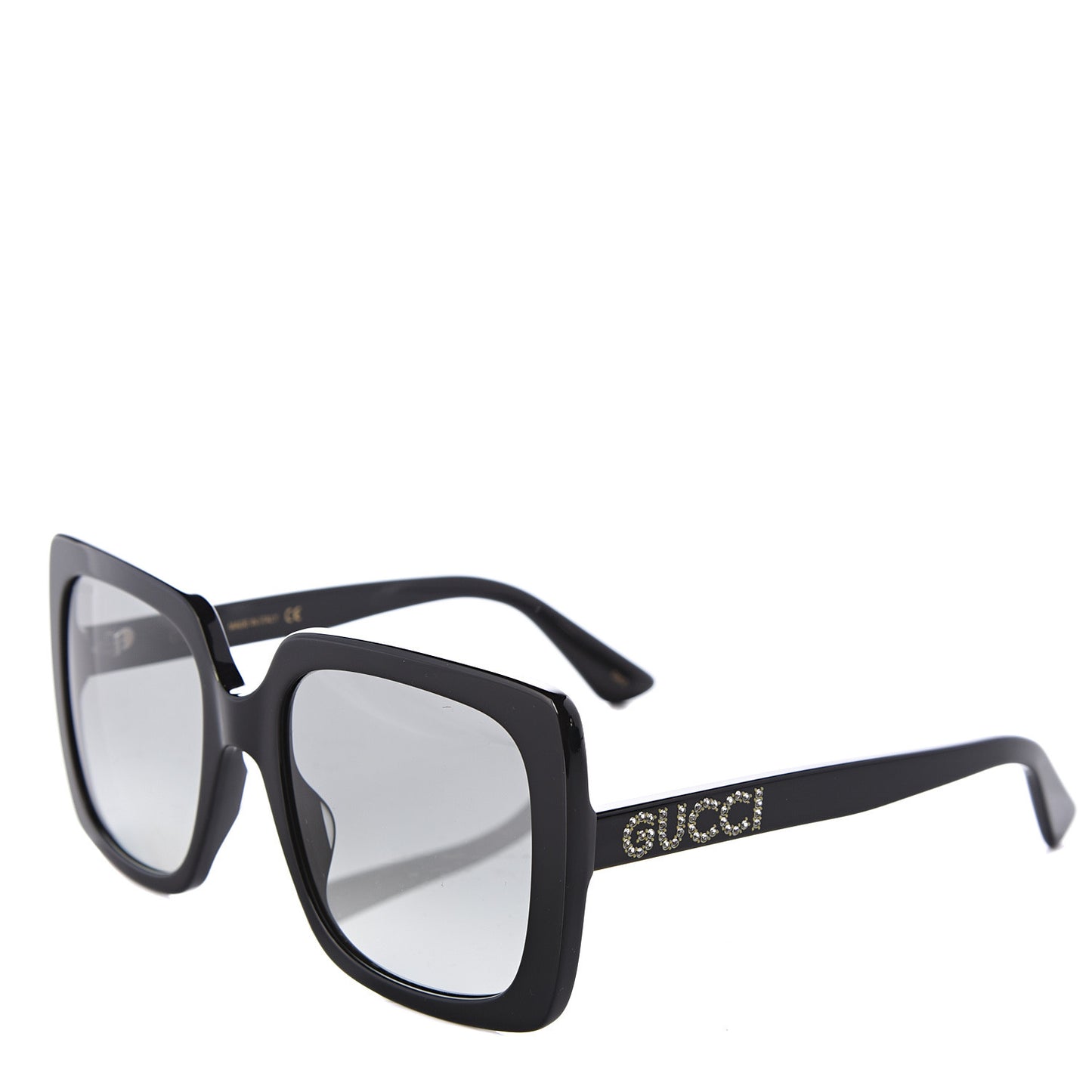 Crystal Square Frame GG Sunglasses GG0418S Black
