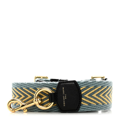 Marc Jacobs Cotton Calfskin The Arrow Webbing Strap Blue Multicolor 1 of 3