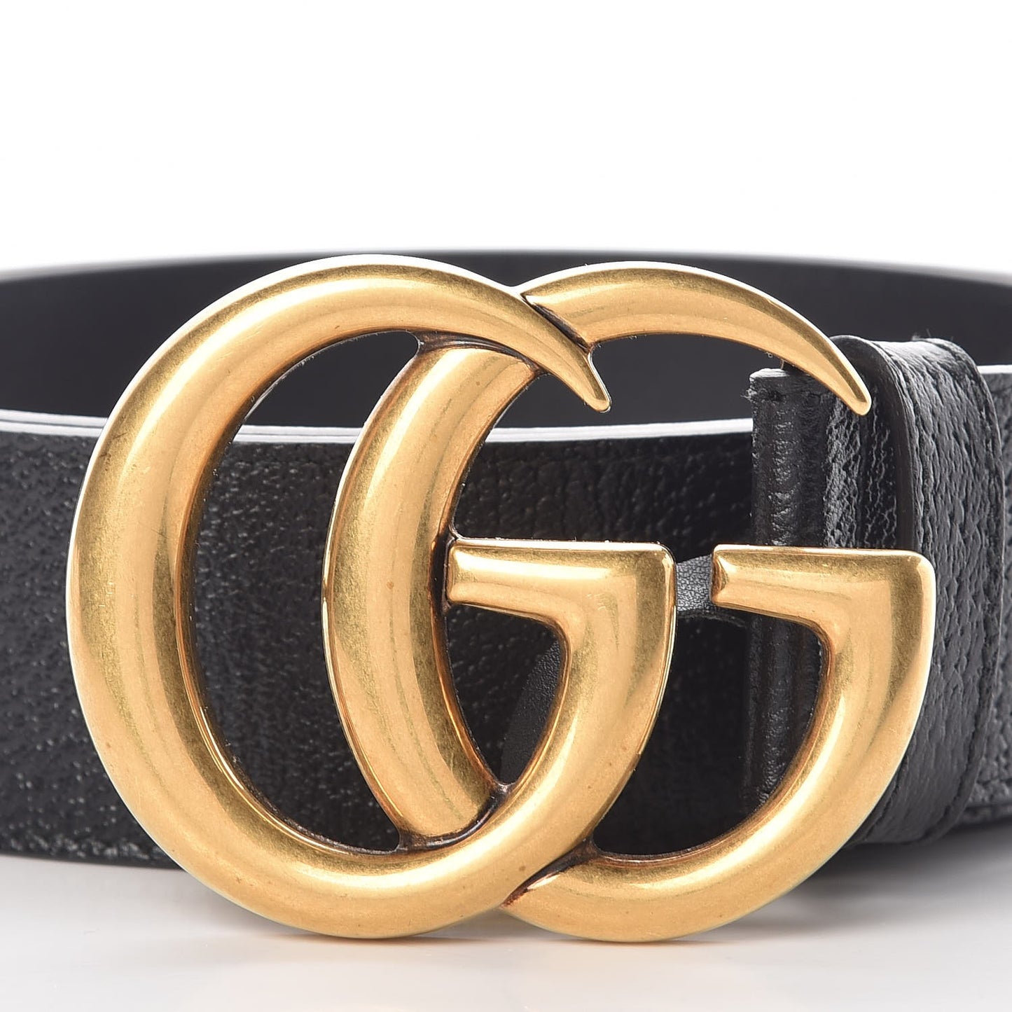 Textured Calfskin Double G 40mm Belt 90 36 Black
