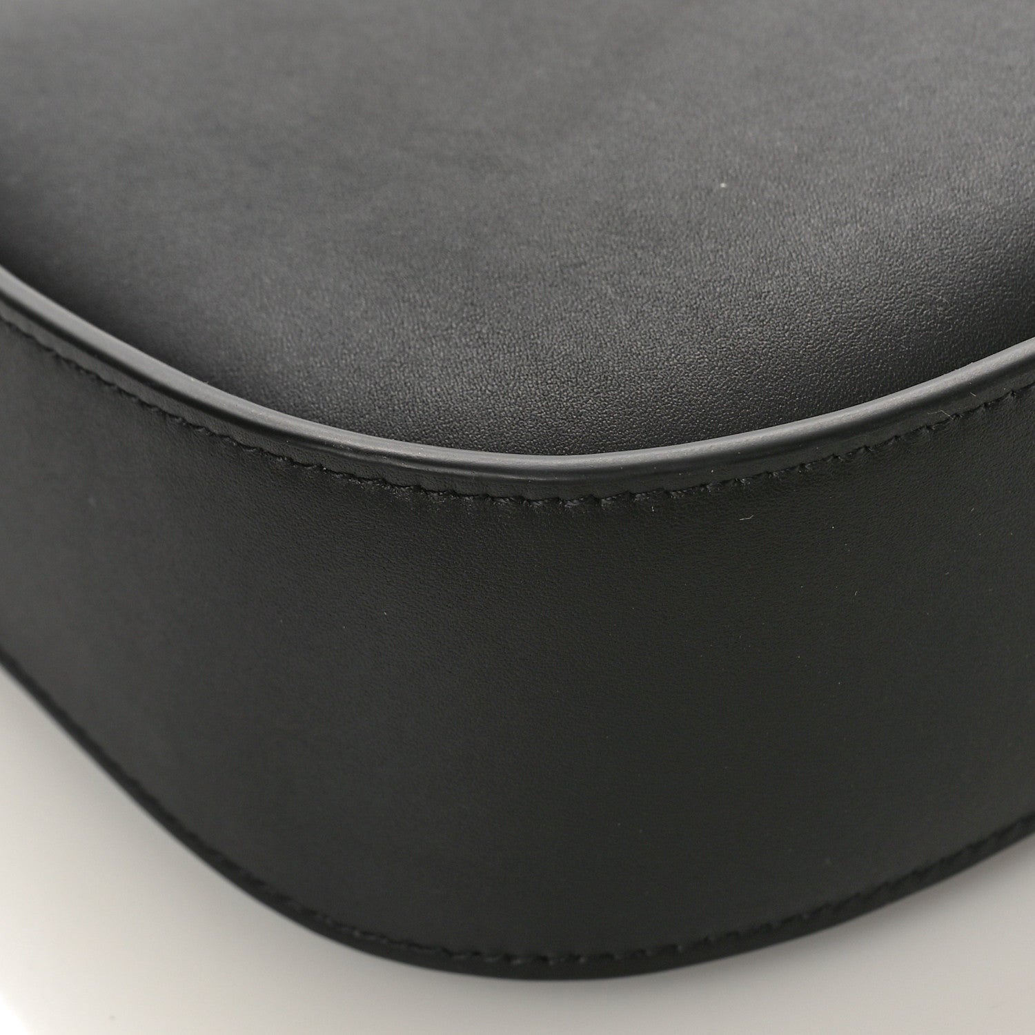 The Row Smooth Calfskin Half Moon Shoulder Bag Black 7 of 8