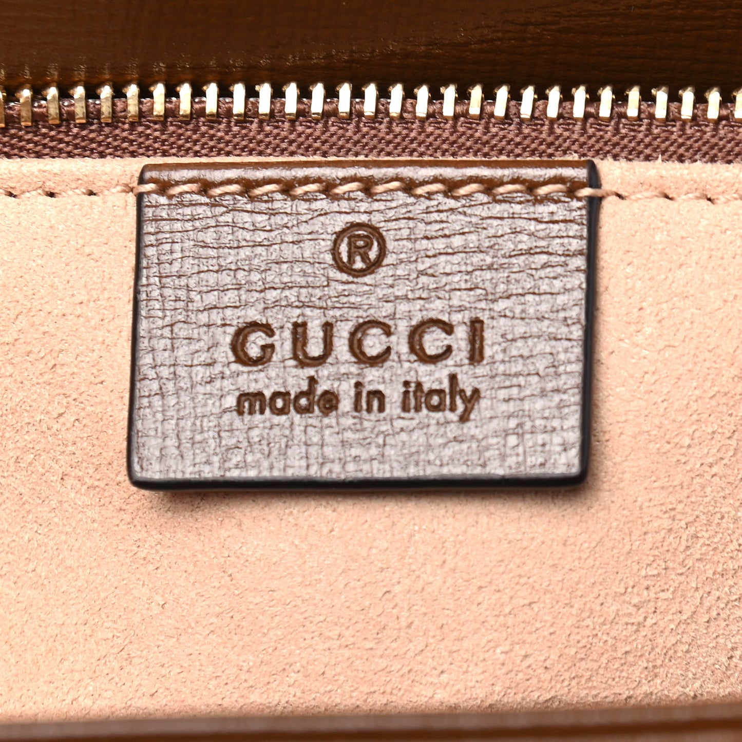GG Supreme Monogram Horsebit 1955 Shoulder Bag Beige Brown Sugar