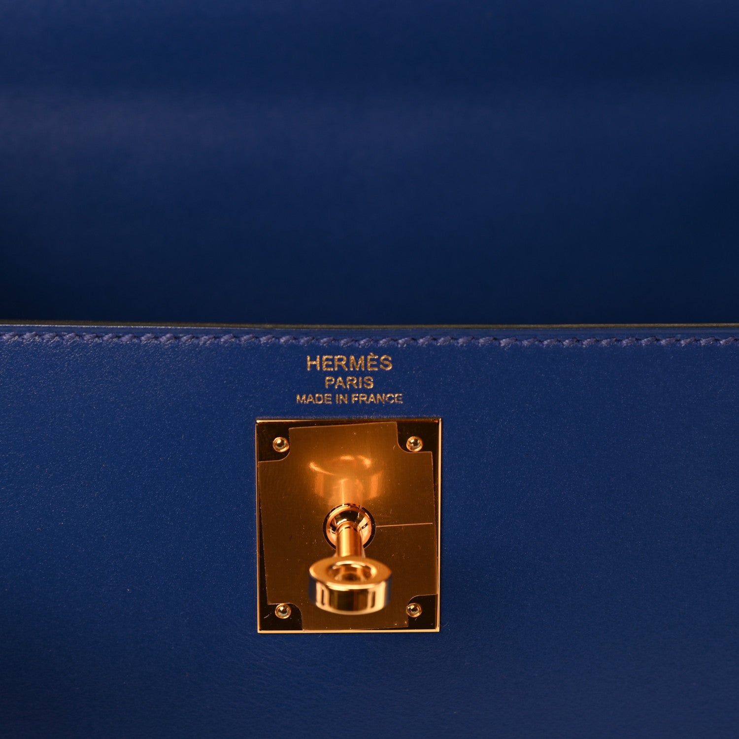 Hermes Tadelakt Kelly Sellier 28 Bleu Electrique 6 of 10