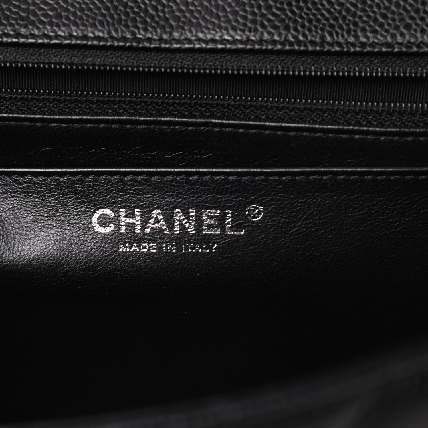 Chanel Caviar Quilted Jumbo Single Flap Black 7 of 11