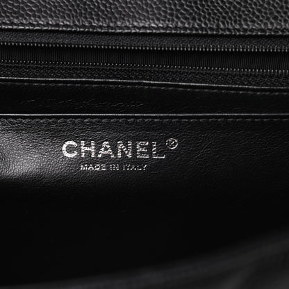 Chanel Caviar Quilted Jumbo Single Flap Black 7 of 11