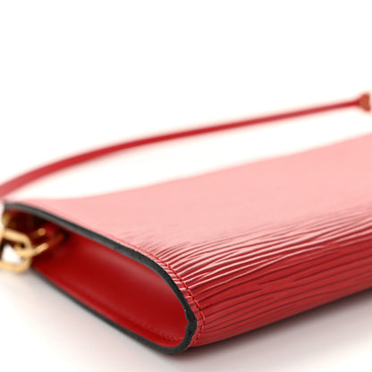 Louis Vuitton Epi Pochette Accessories 21 Castillan Red 8 of 10