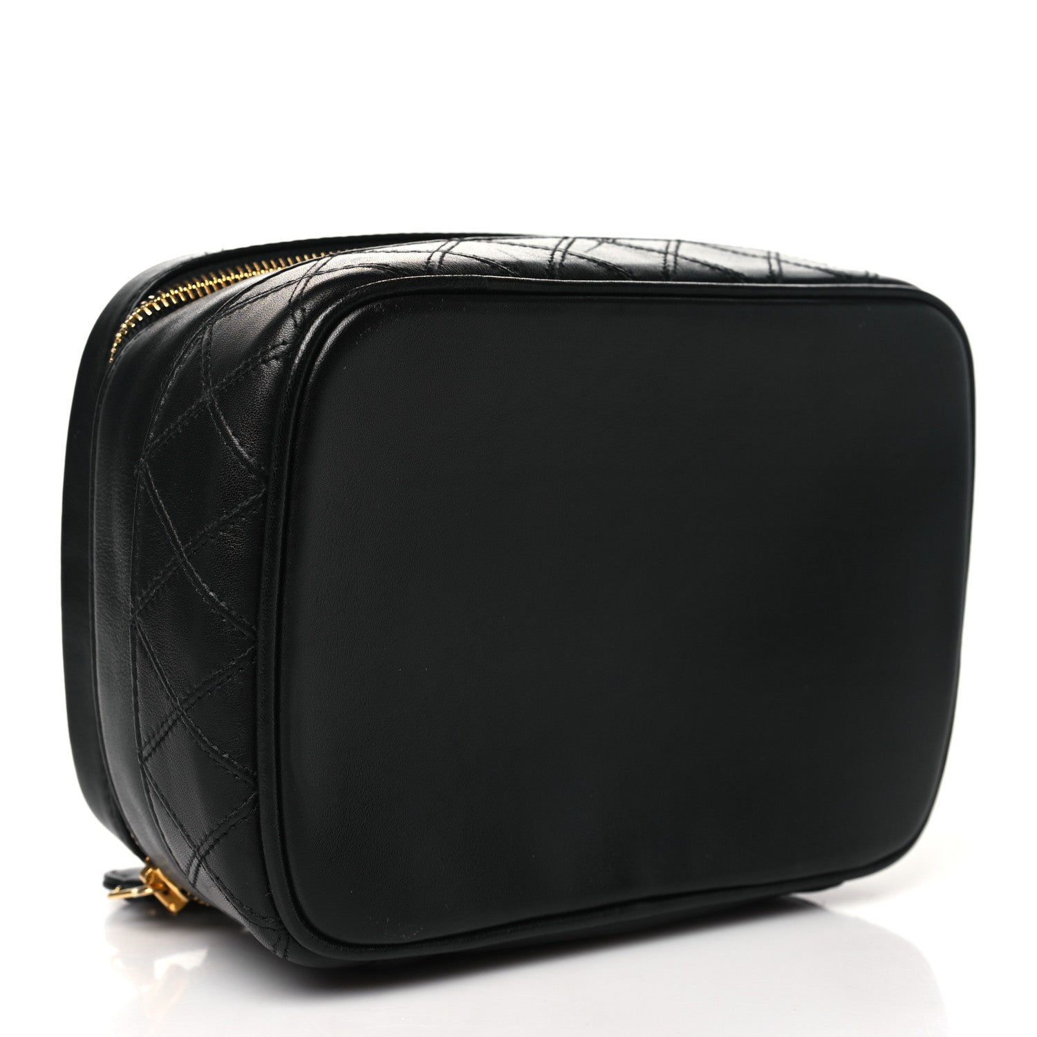 Chanel Lambskin Vanity Cosmetic Case Black 4 of 11