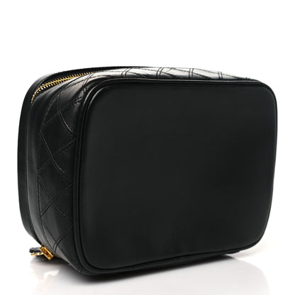 Chanel Lambskin Vanity Cosmetic Case Black 4 of 11