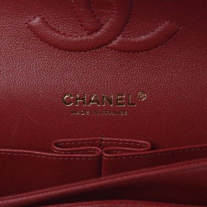 Chanel Caviar Quilted Medium Double Flap Dark Red 6 of 13