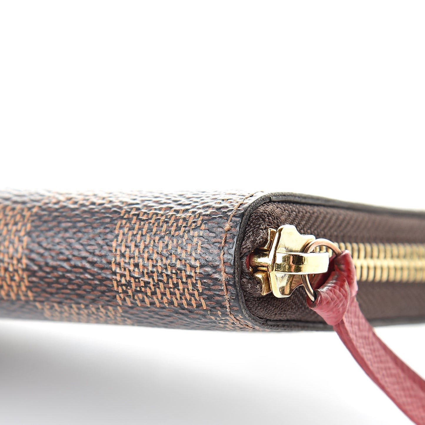Damier Ebene Clemence Wallet Cherry