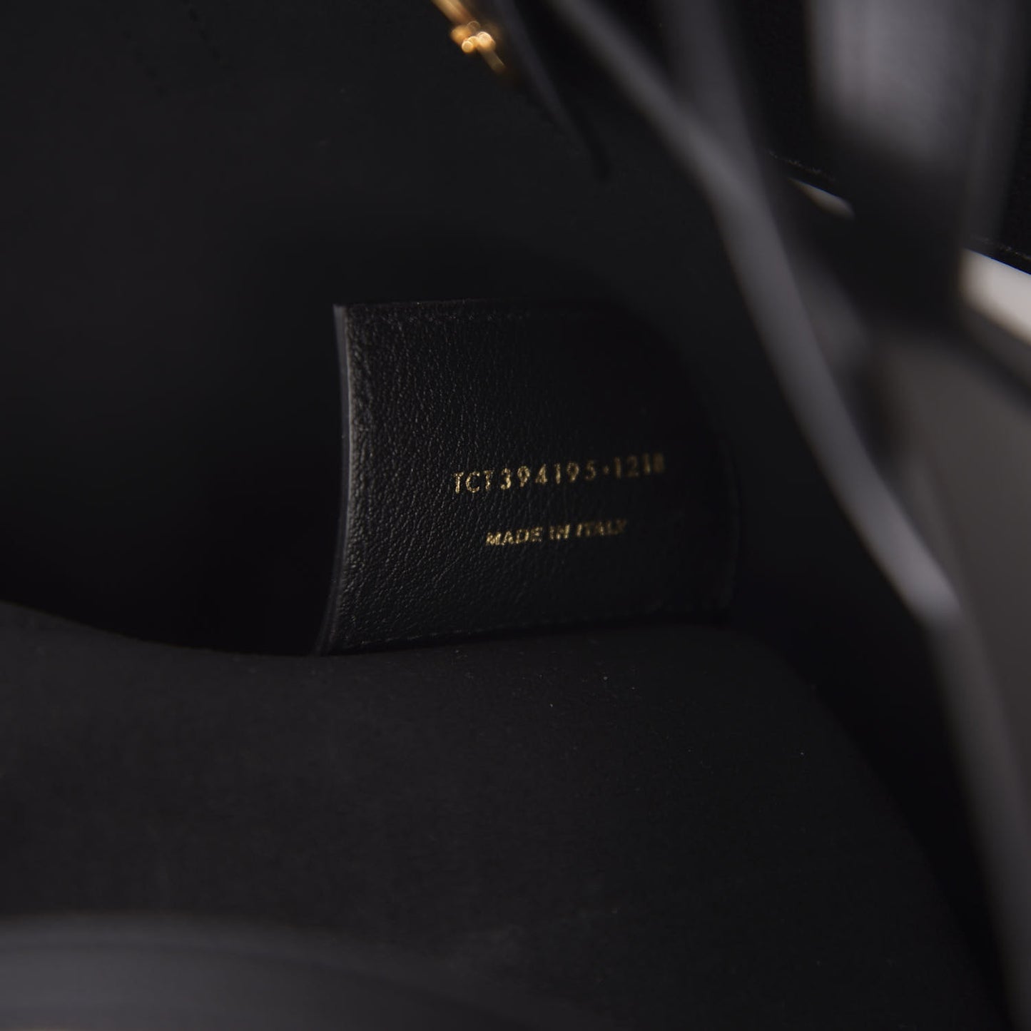 Calfskin Large Shopping Tote Black