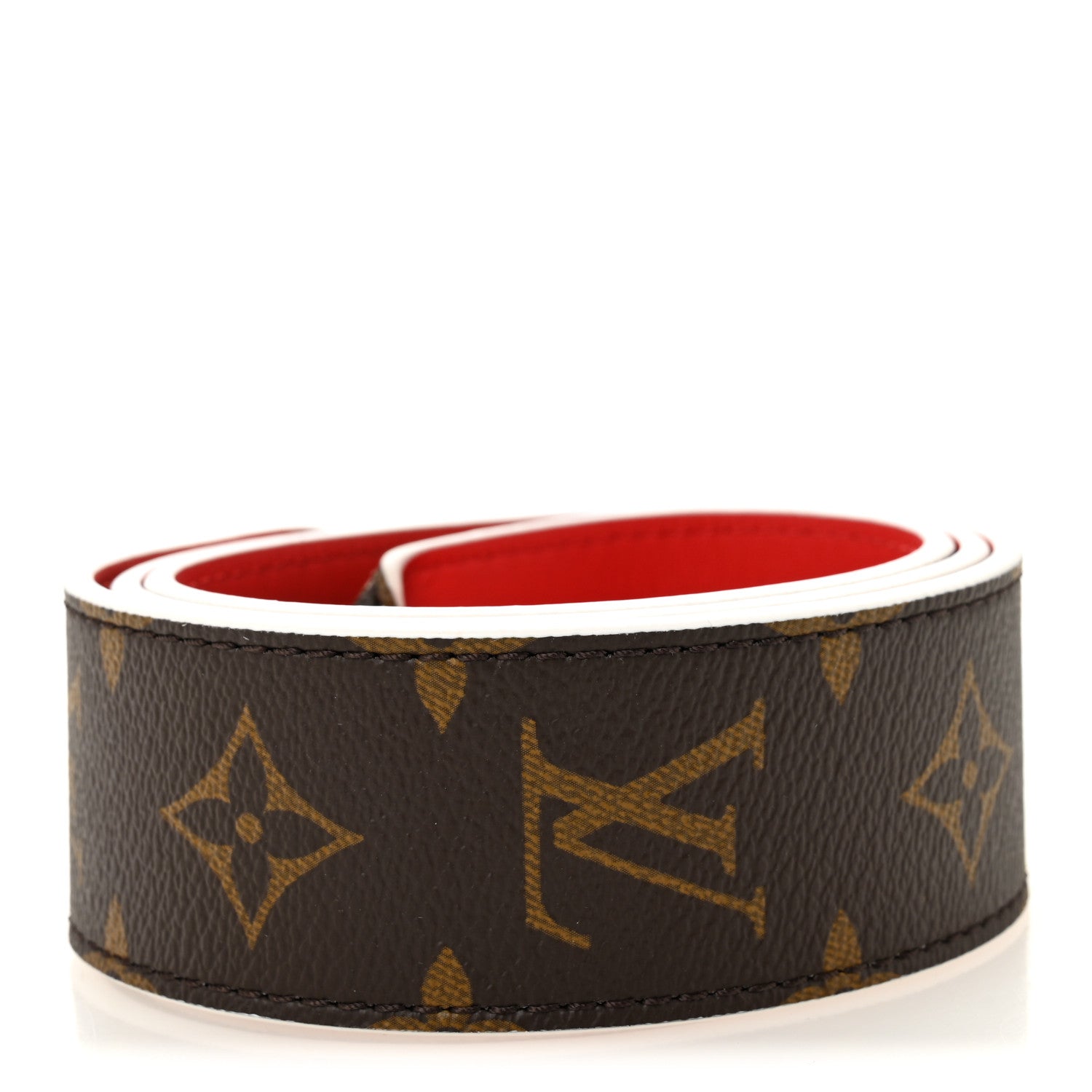 Louis Vuitton Monogram Bandouliere Shoulder Strap Red 2 of 5
