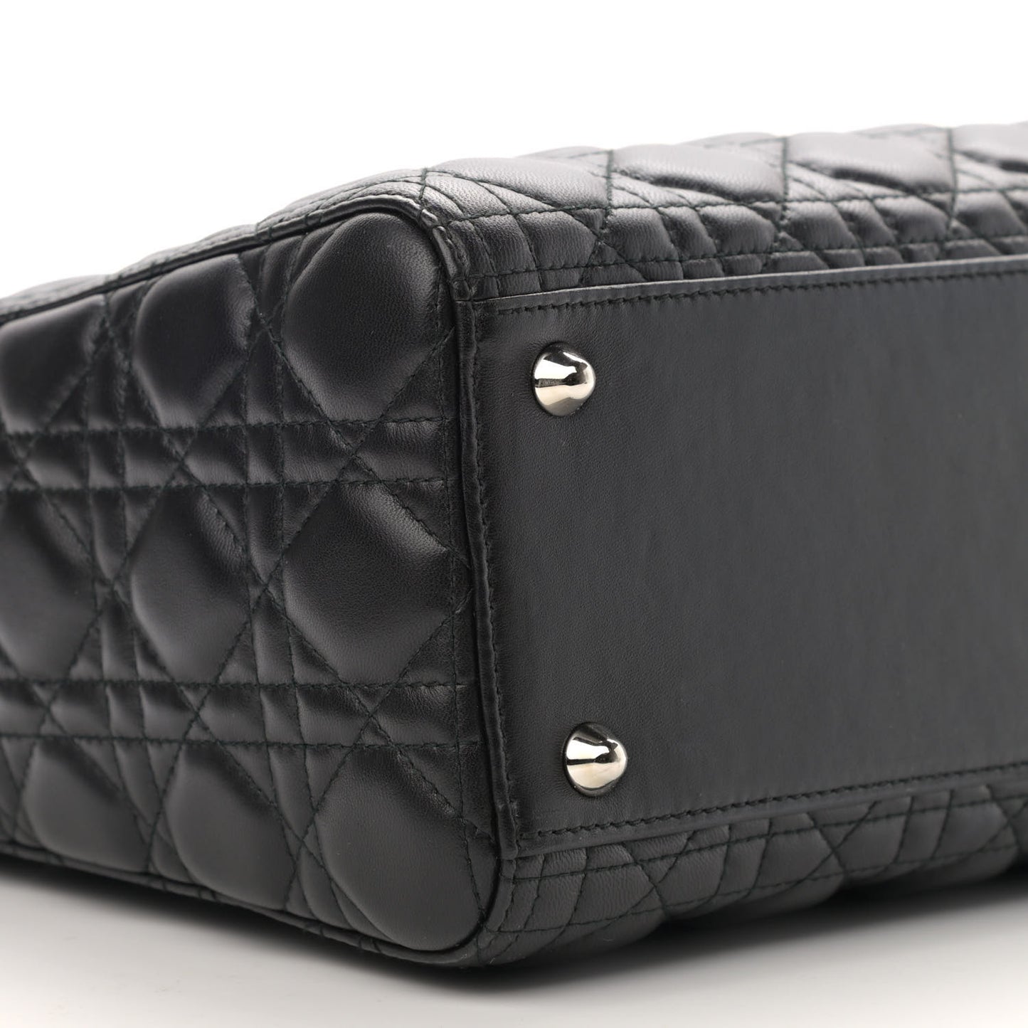 Lambskin Cannage Large Lady Dior Black