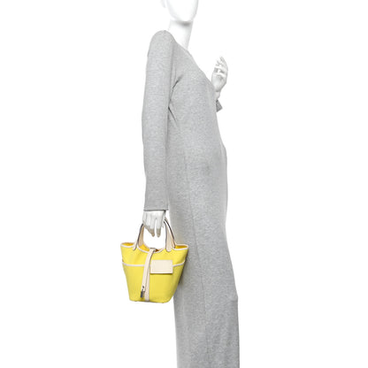 Hermes Toile Goeland Swift Cargo Picotin Lock 18 Jaune Citron Nata 2 of 11