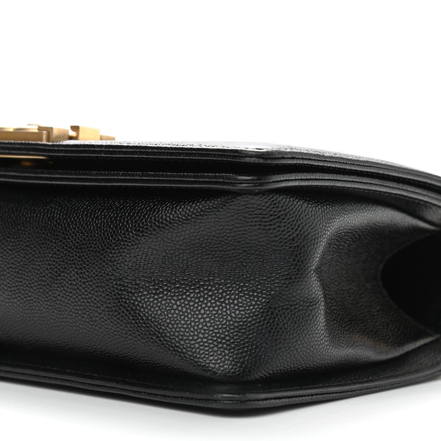 Chanel Caviar Chevron Quilted Medium Boy Flap Black 9 of 9