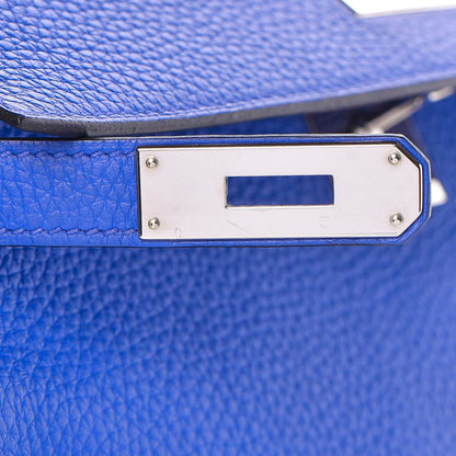 Hermes Taurillon Clemence Kelly Retourne 32 Bleu Electrique 20 of 42
