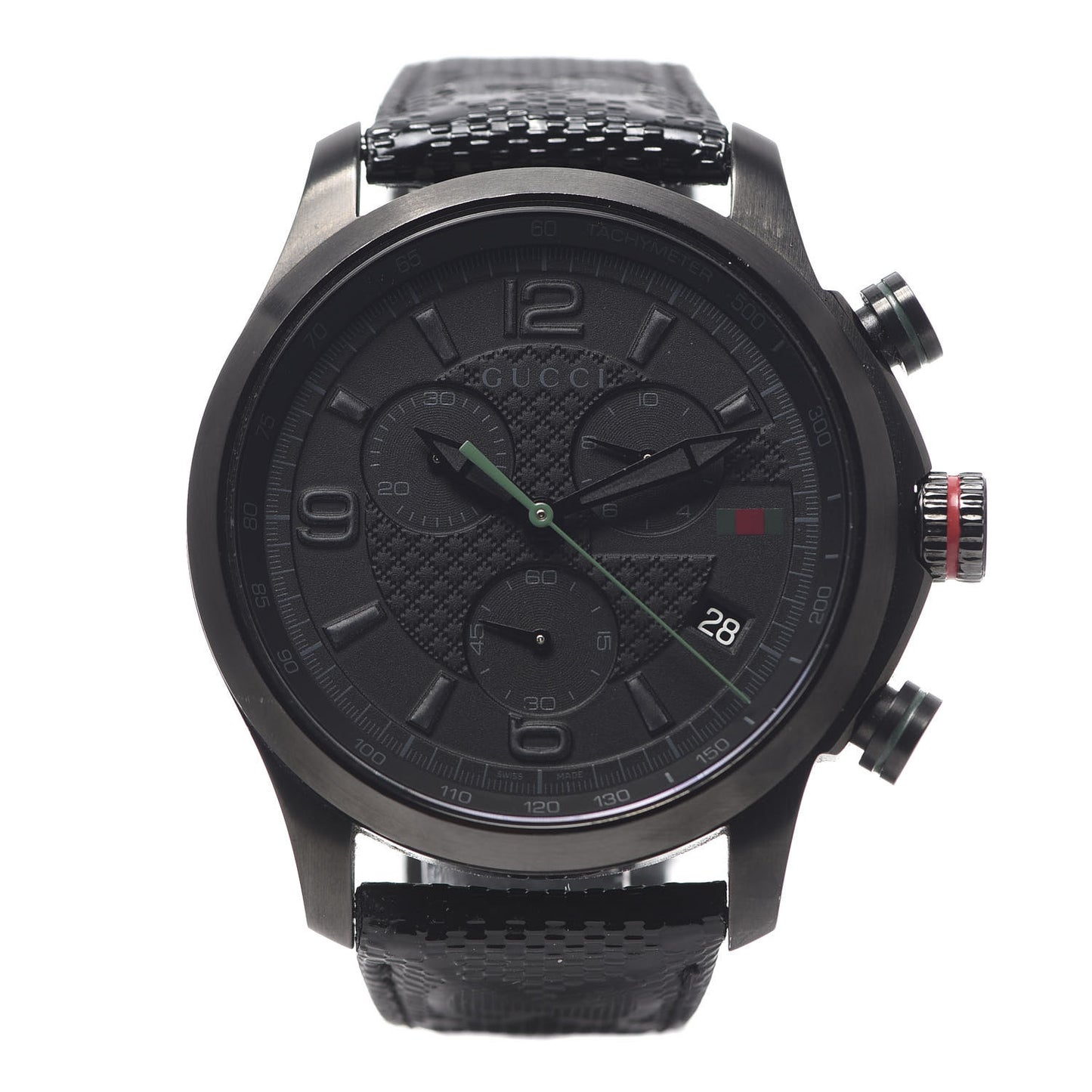 PVD Stainless Steel Nylon 45mm G-Timeless Chronograph Quartz Watch Black