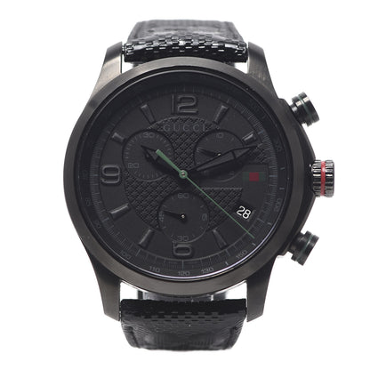 Gucci PVD Stainless Steel Nylon 45mm G-Timeless Chronograph Quartz Watch Black 1 of 6