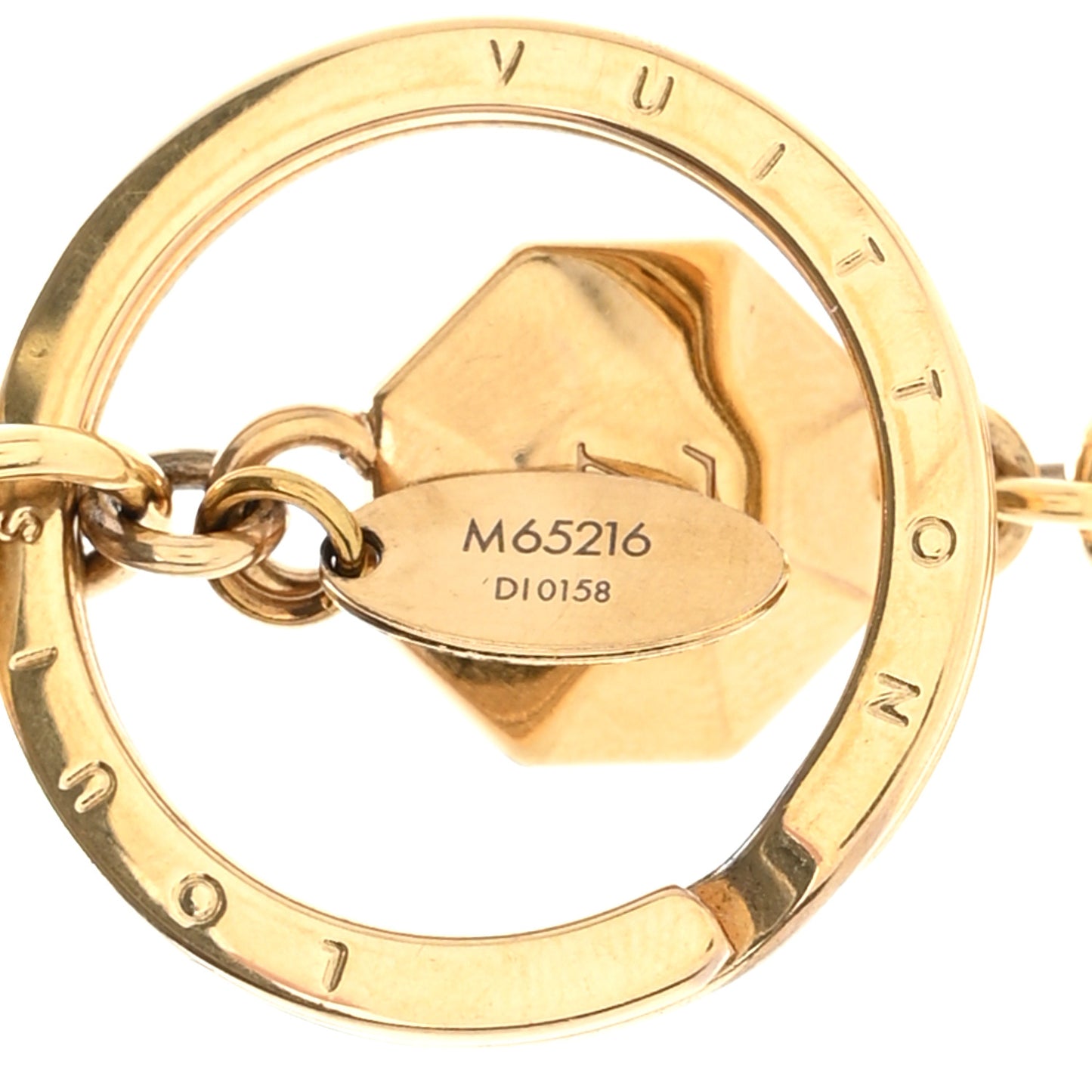 LV Facettes Bag Charm Key Holder Gold