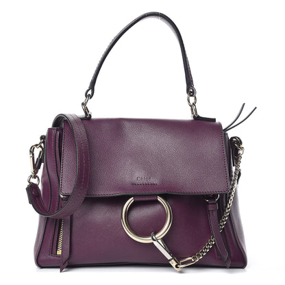 Chloe Calfskin Small Faye Day Shoulder Bag Intense Violine 1 of 12