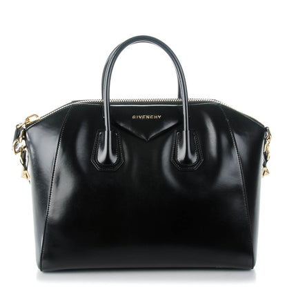 Givenchy Shiny Lord Calfskin Medium Antigona Black 1 of 7