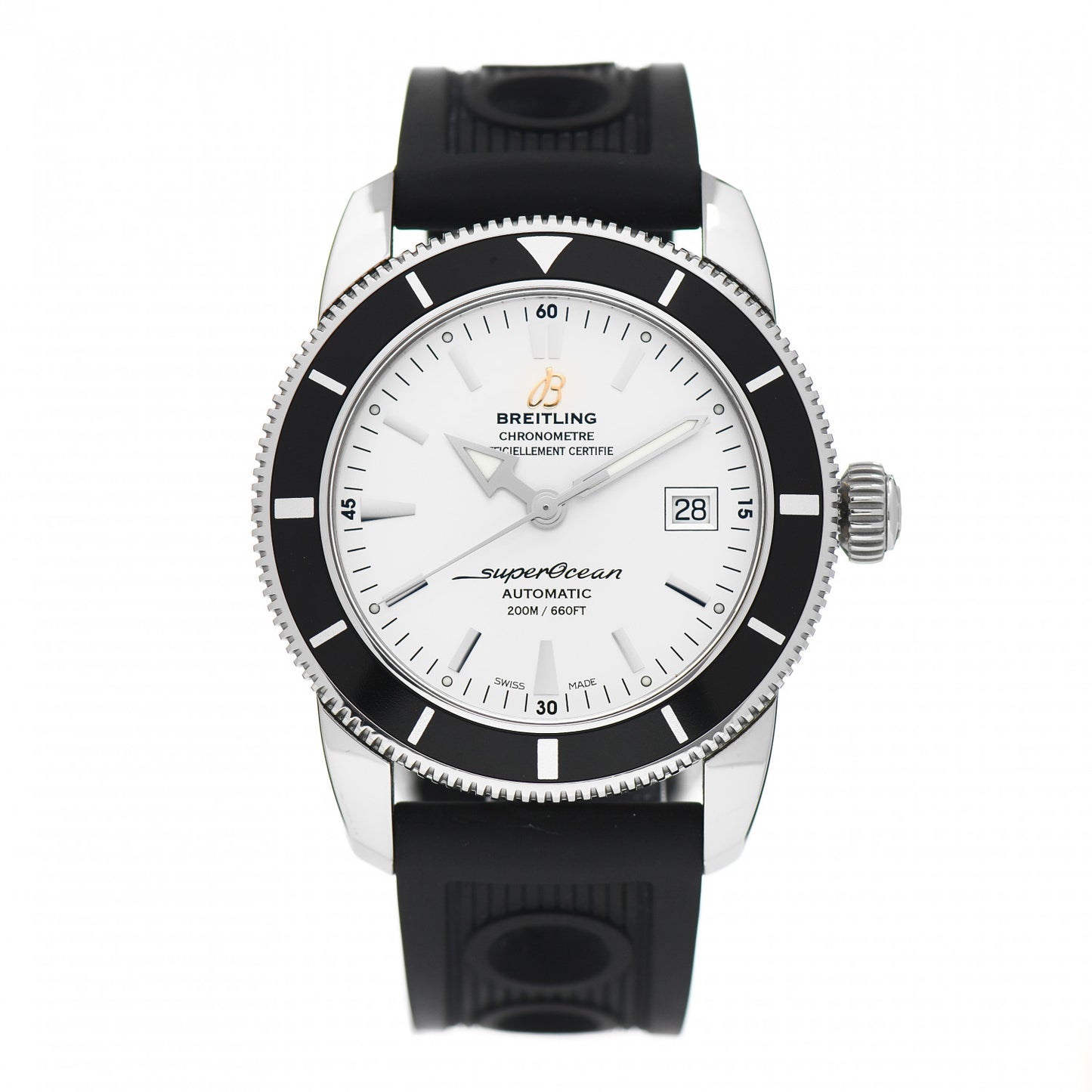 Stainless Steel Rubber 42mm Superocean Heritage II B20 Automatic Watch A17321