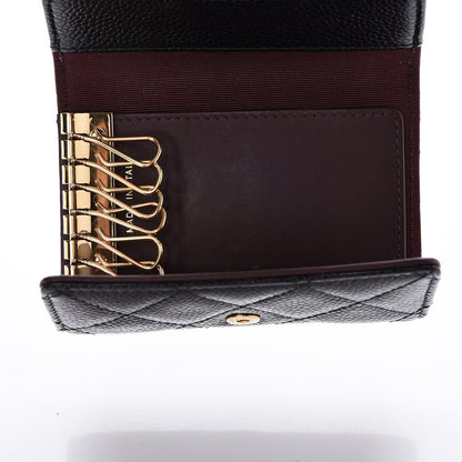 Chanel Caviar Quilted 6 Key Holder Black 5 of 9