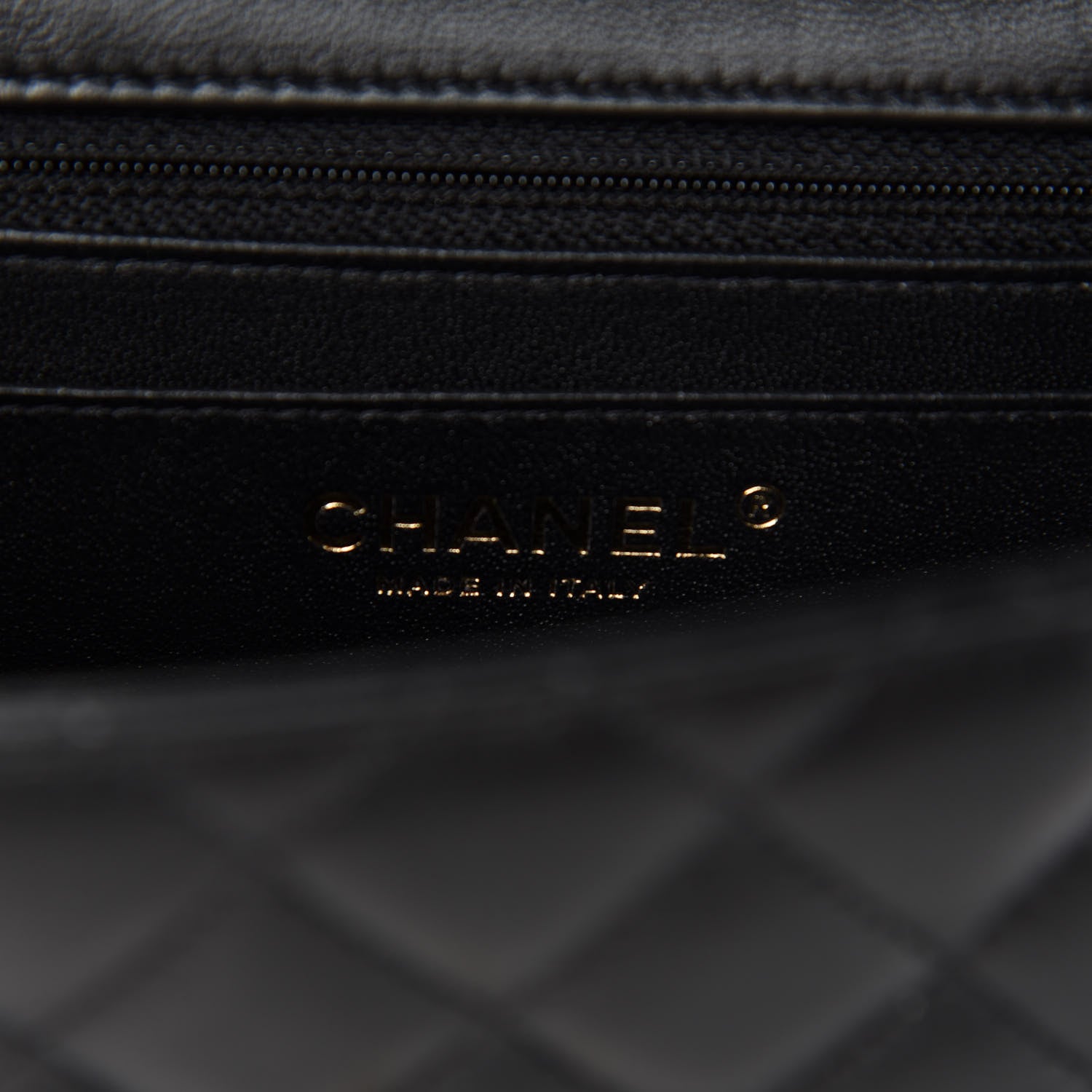 Chanel Lambskin Quilted Mini Square Flap Black 8 of 11