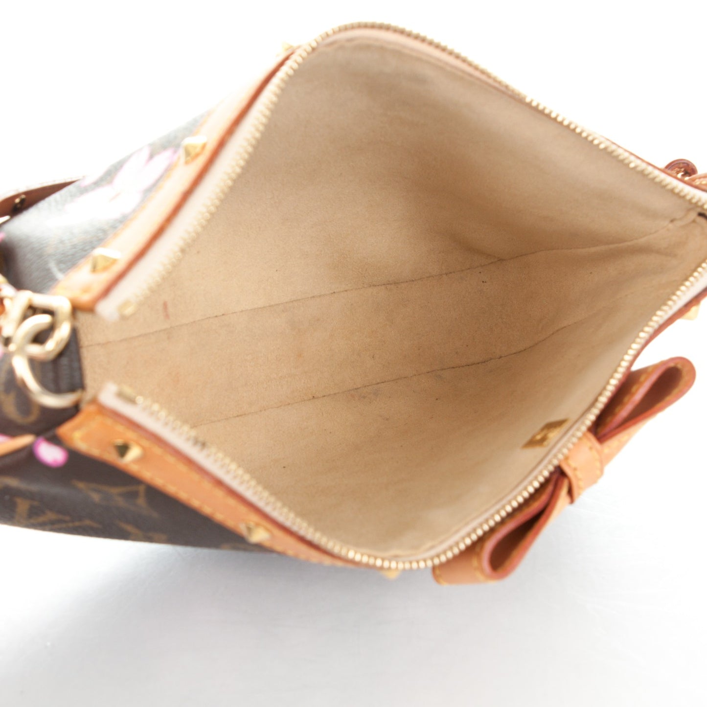 Monogram Cherry Blossom Pochette Accessories Brown