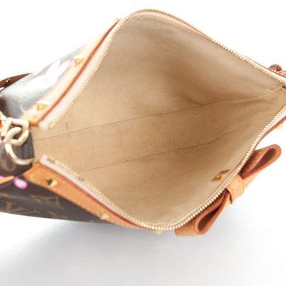 Louis Vuitton Monogram Cherry Blossom Pochette Accessories Brown 5 of 7
