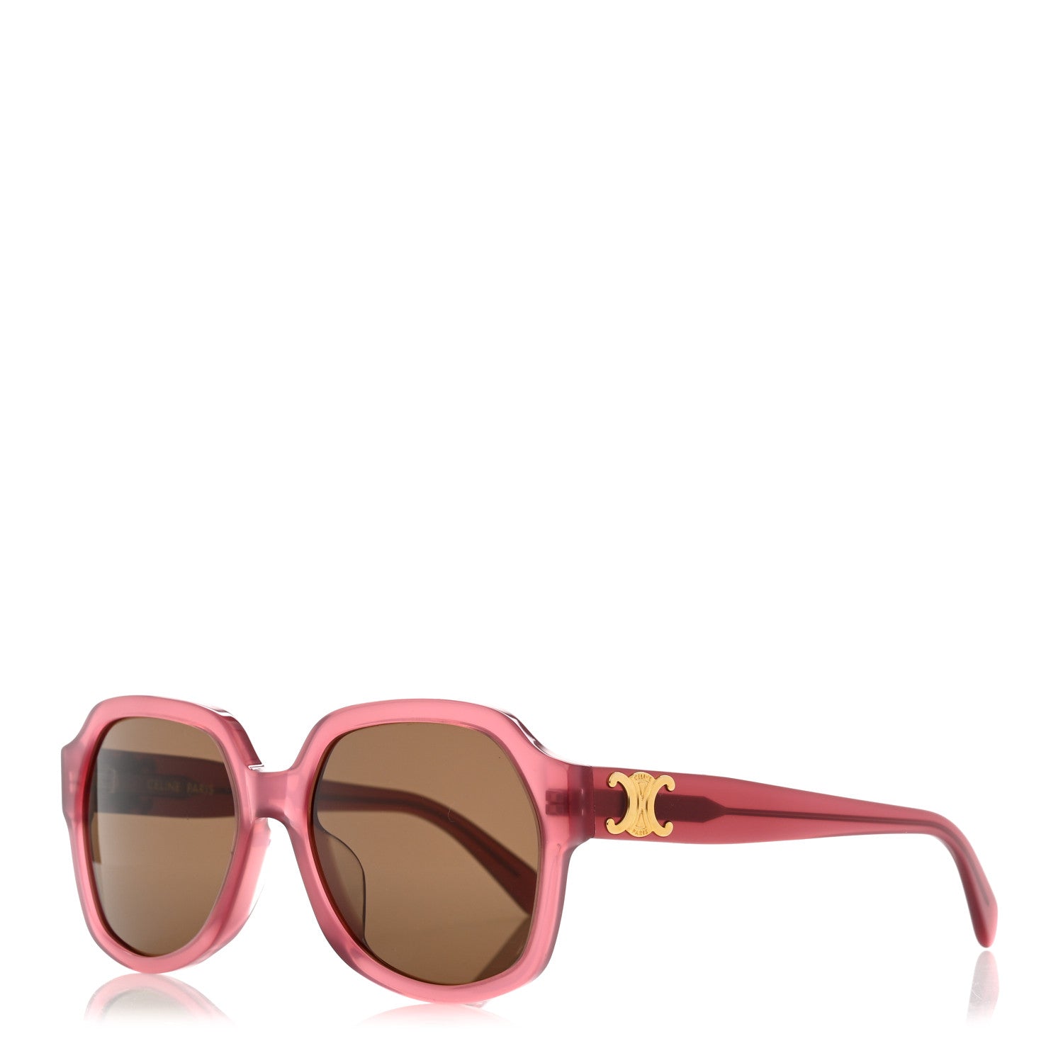 Celine Acetate Triomphe Sunglasses CL40189F Milky Merlot 1 of 6