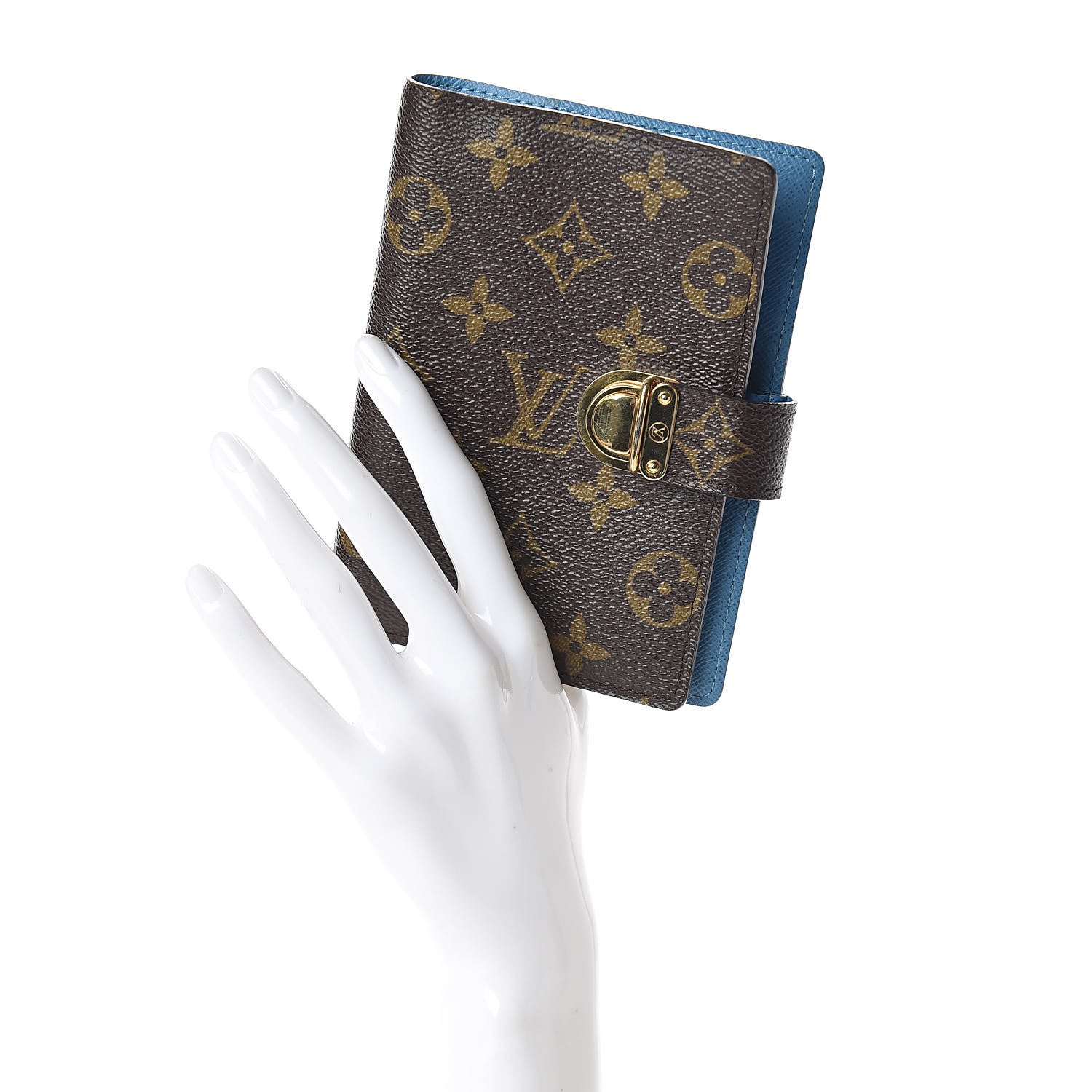 Louis Vuitton Monogram Koala Small Ring Agenda Cover Blue 2 of 7