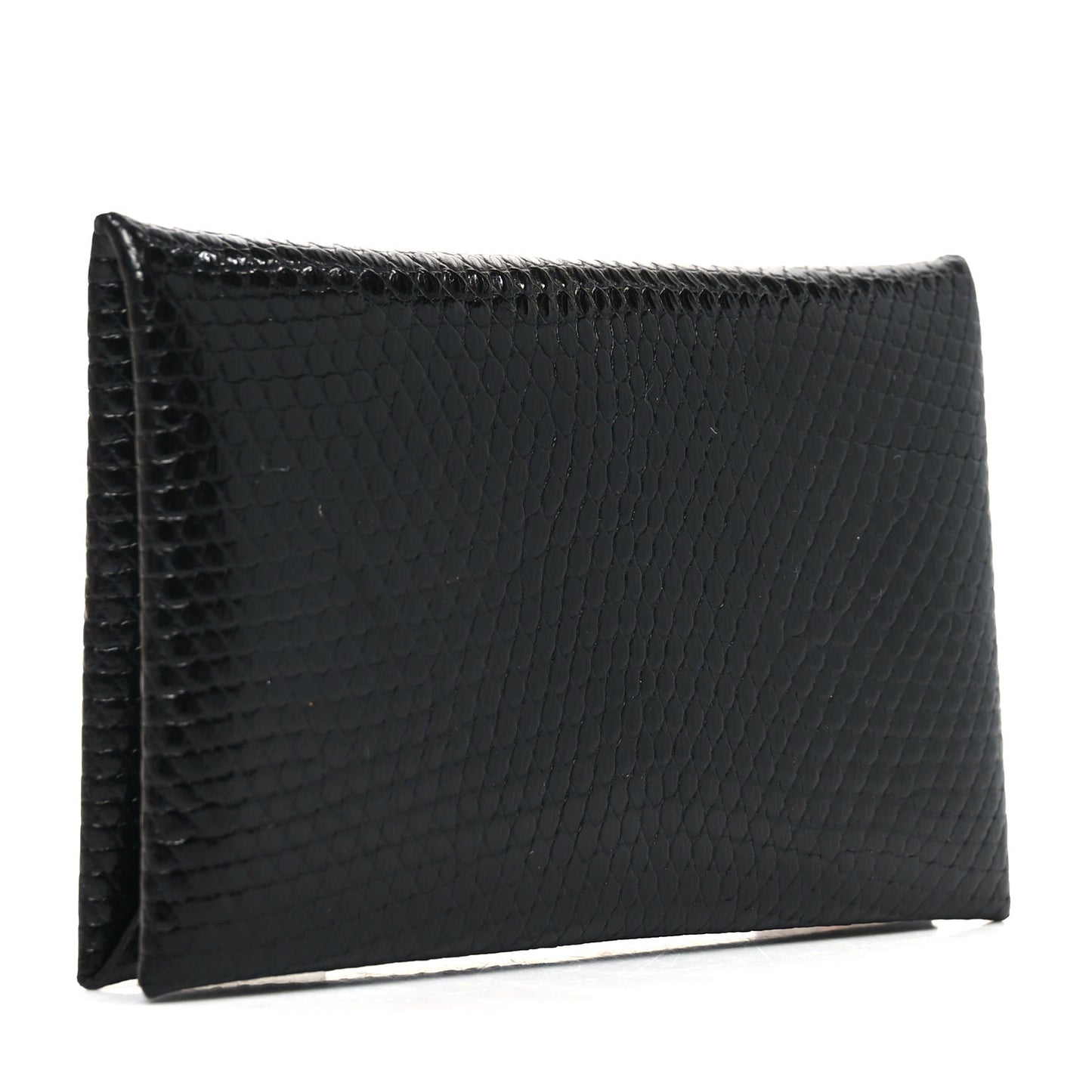 Lizard Calvi Card Case Black
