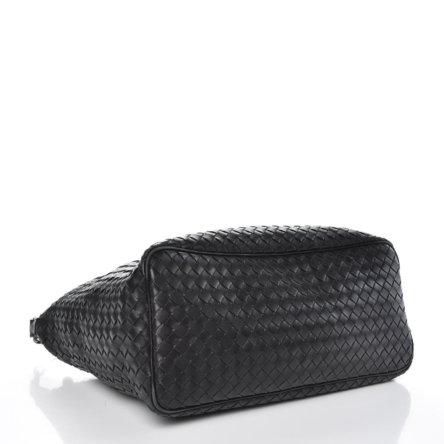 Nappa Intrecciato Shoulder Bag Black